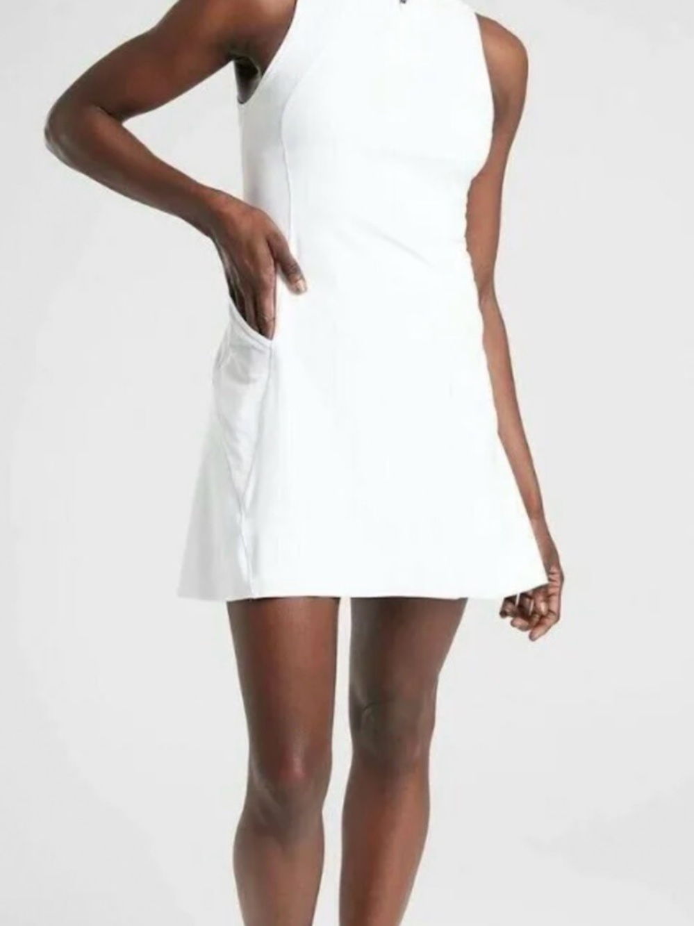Athleta White Sleeveless Mini Tennis Golf Athletic Dress
